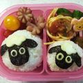 towaron's cooksnap of when they made キャラ弁♡ひつじのショーン.