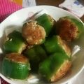 りりmam1122's cooksnap of when they made 簡単♡肉汁溢れるピーマンの肉詰め醤油マヨ.