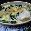 fumipan's cooksnap of when they made 鮭とほうれん草のグラタン.
