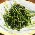 YUKIKI☆'s cooksnap of when they made 栄養満点♪豆苗の黒ごま合え★.