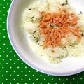 ふたごゆき's cooksnap of when they made お茶漬けのもとと残った塩鮭で炒飯 .*✿.