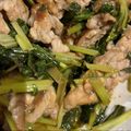 no1642's cooksnap of when they made 菜の花(菜花)豚肉オイスターソース炒め.