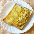 まんまるまうちゃん's cooksnap of when they made かぼちゃサラダチーズトースト♬.