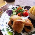 白玉☆'s cooksnap of when they made クロワッサン風♪チョコスコーン.