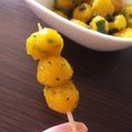フロアー＊'s cooksnap of when they made かぼちゃの煮物でみたらし団子♪.