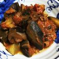 ちーぃさん's cooksnap of when they made 茄子とトマトと豚肉の炒め物.