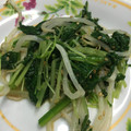キャップとラム's cooksnap of when they made 水菜とほうれん草のゴマ和え.