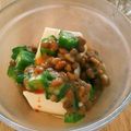 やぴやぴやっぴー's cooksnap of when they made 【簡単】納豆とオクラのねばねば豆腐.