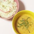とらとせば's cooksnap of when they made 簡単そうめんと缶詰アレンジ、カレーつけ麺.