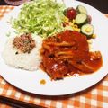 3ys's cooksnap of when they made 簡単トマト缶で煮込みハンバーグ.