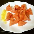 puniＫ's cooksnap of when they made 塩レモンスイカ☆.