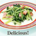 ＨＡＬ．Ｍ's cooksnap of when they made ☆お弁当☆小松菜のベーコン炒め.
