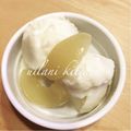 uilanikcn's cooksnap of when they made フルーツ缶で！桃とみかんのシャーベット.