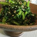 クックYTZ2OG☆'s cooksnap of when they made 春菊のナムル 夕食の一品 常備菜にも.