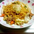 めみたん☆'s cooksnap of when they made 給食っぽい☆ゆるい焼きそばのランチ.