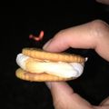 rikunmama's cooksnap of when they made BBQに＊マシュマロ s'mores.