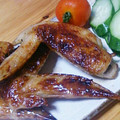 azusonomi's cooksnap of when they made 手羽先のみそ焼き ほんのり梅風味.
