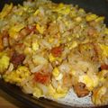 mikiha5's cooksnap of when they made 5分でパラパラスパムチャーハン！.