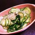 1112233's cooksnap of when they made きゅうりとネギの中華風サラダ.