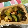 森野くますけ's cooksnap of when they made 簡単カレー炒め♪ズッキーニ＊ナス＊エビ.