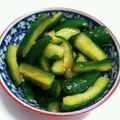 しろかく's cooksnap of when they made 簡単胡瓜で一品！キムチの素でオイキムチ！.