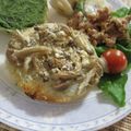 miyuki12's cooksnap of when they made シンプルに！しめじトースト.