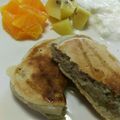 SoMiNemama's cooksnap of when they made 牛乳なし！お豆腐パンケーキ.