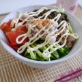 atsuka's cooksnap of when they made とまらない！豚しゃぶサラダうどん☆.