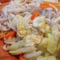 ムーヒツジ's cooksnap of when they made 惣菜屋で習っためんつゆ味の焼きうどん.