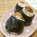 赤い電話's cooksnap of when they made 唐揚げおにぎり.