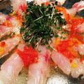 payypyya's cooksnap of when they made 栄養オイルで健康に＊鯛のカルパッチョ＊.