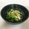 かこふきゅ's cooksnap of when they made 簡単 副菜 ピーマンとカニカマ酢の物.