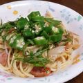 みちゃまろ's cooksnap of when they made じゃことオクラの和風ペペロン～醤油味～.