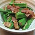 緑魚's cooksnap of when they made ご飯もお酒もすすむ♪おくらベーコン炒め.