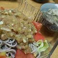 noko_san's cooksnap of when they made ＊サラダ麺＊大根おろし納豆のせ＊.