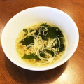 白いラジオ's cooksnap of when they made ■超簡単 『わかめとえのきのスープ』講座.