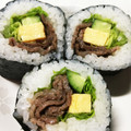 moncici's cooksnap of when they made 焼き肉の♬巻き寿司.