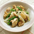 nasubeam's cooksnap of when they made 鶏肉といんげんの炒め物～柚子胡椒風味～.