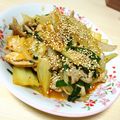 ♡黒みつきなこ♡'s cooksnap of when they made 簡単！絶品！居酒屋の豚キムチ.