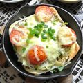 qyulove's cooksnap of when they made スキレットで簡単♫粒マヨ味✿はんぺんピザ.