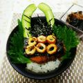 ﾁｲﾁｬﾝﾏﾏ's cooksnap of when they made 大河ドラマ真田丸！六文銭兜どんぶり～！！.