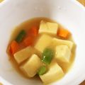 なぴごろう's cooksnap of when they made 離乳食後期★高野豆腐のきな粉煮込み.