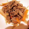 ゆうたんママ⭐'s cooksnap of when they made 初めてでも簡単♪牛肉（鶏）とごぼうの煮物.