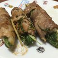 ねむりりす's cooksnap of when they made ⭐長芋と水菜の豚バラ巻き⭐.