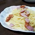 kisaragicats's cooksnap of when they made 簡単！ワンボールでカルボナーラ!!.