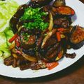 ヨシダンゴ's cooksnap of when they made ナスとピーマンの甜麺醤炒め.