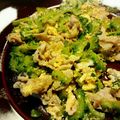 くりゅみ's cooksnap of when they made ゴーヤの塩豚玉チャンプルー.