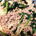 クックMTD1Y9☆'s cooksnap of when they made 簡単★ほうれん草とひき肉のパスタ.