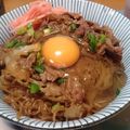 ぞうちゃん！！'s cooksnap of when they made 我家の牛丼♪.