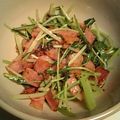 through111's cooksnap of when they made ★水菜のベーコンガーリック炒め★.